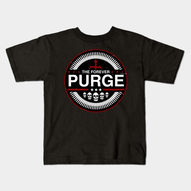 The Forever Purge Distressed Kids T-Shirt by Vault Emporium